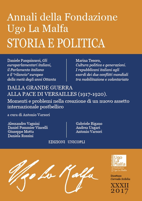 Annali della Fondazione Ugo La Malfa. Storia e politica