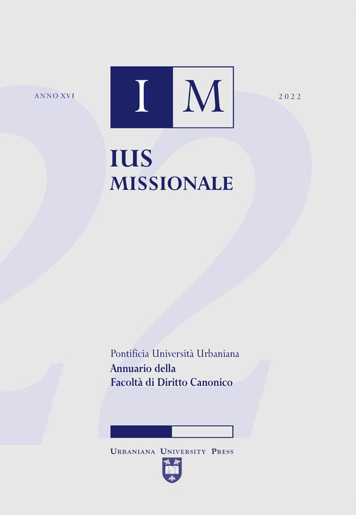 Ius missionale. Annuario della facolt&agrave; di diritto canonico