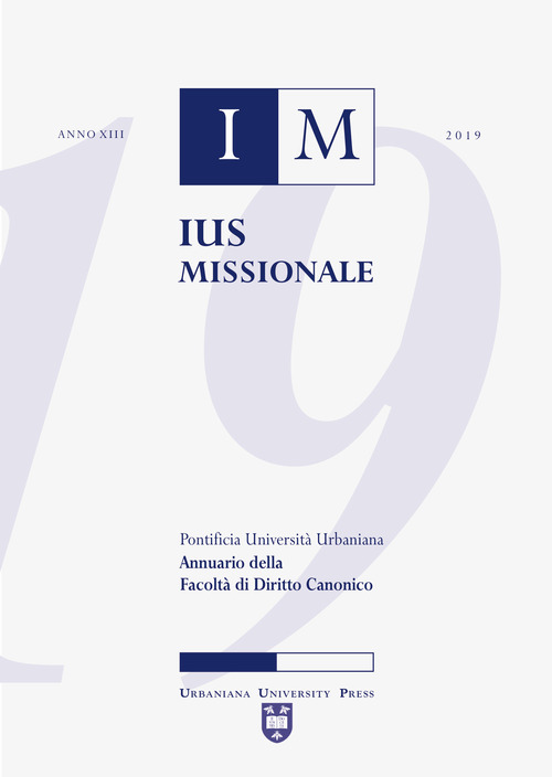 Ius missionale. Annuario della Facolt&agrave; di diritto canonico