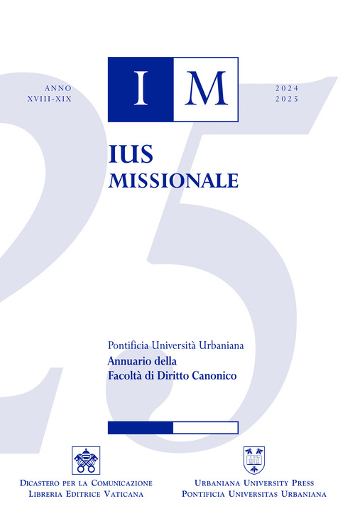Ius missionale. Annuario della facolt&agrave; di diritto canonico