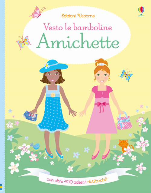 Amichette. Vesto le bamboline. Con adesivi