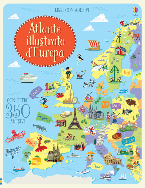 Atlante d'Europa. Con adesivi
