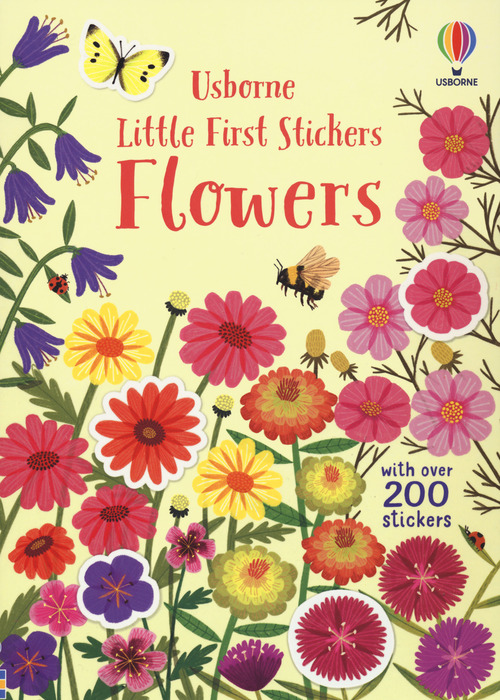 Flowers. Little first stickers. With over 200 stickers