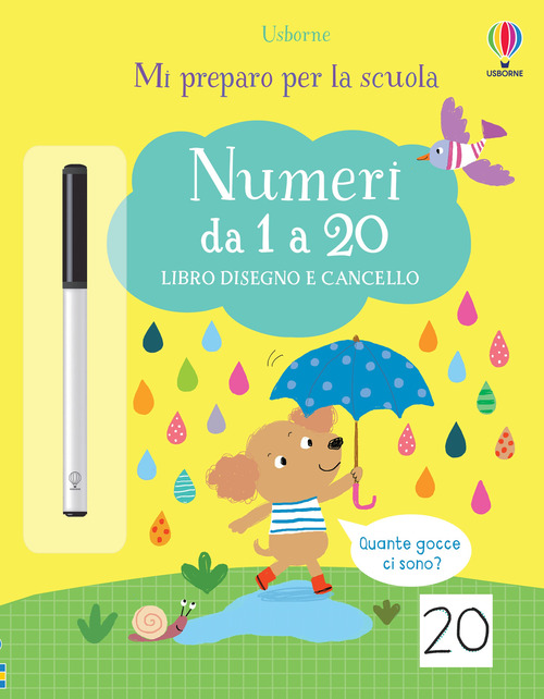 Numeri da 1 a 20. Libro disegno e cancello