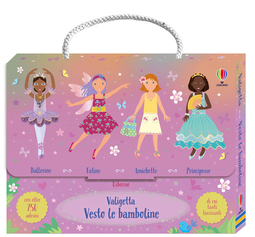 Valigetta Vesto le bamboline. Con adesivi
