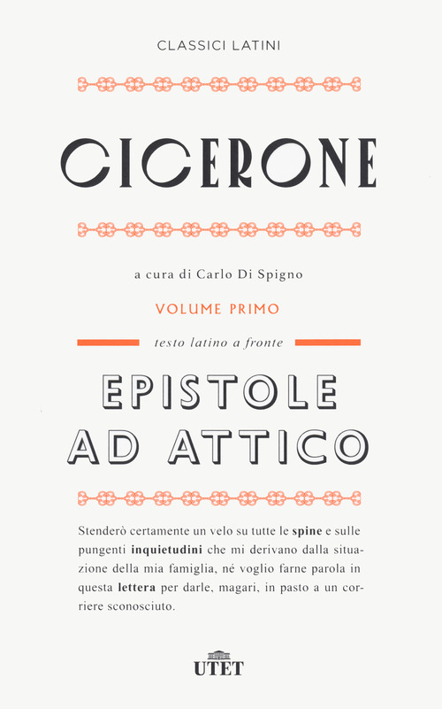 Epistole ad Attico. Testo latino a fronte
