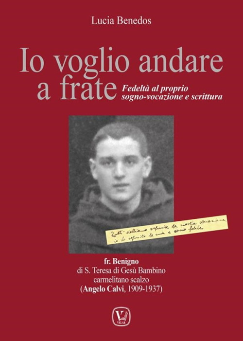 Io voglio andare a frate. Fedelt&agrave; al proprio sogno-vocazione e scrittura