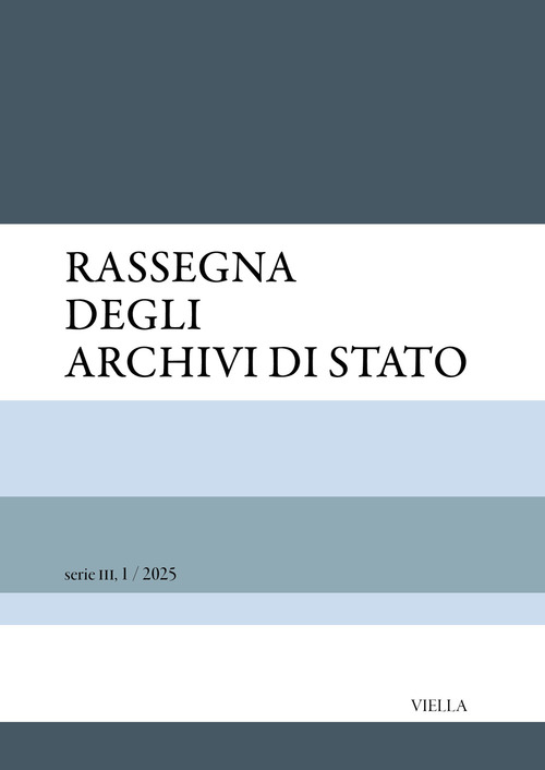Rassegna degli Archivi di Stato. serie III