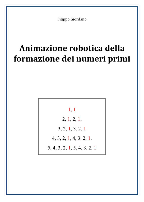 Animazione robotica della formazione dei numeri primi