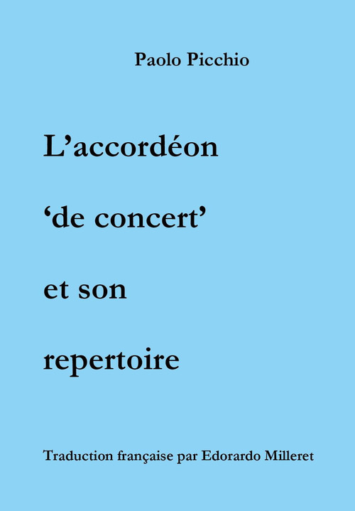 L'accord&eacute;on &laquo;de concert&raquo; et son repertoire