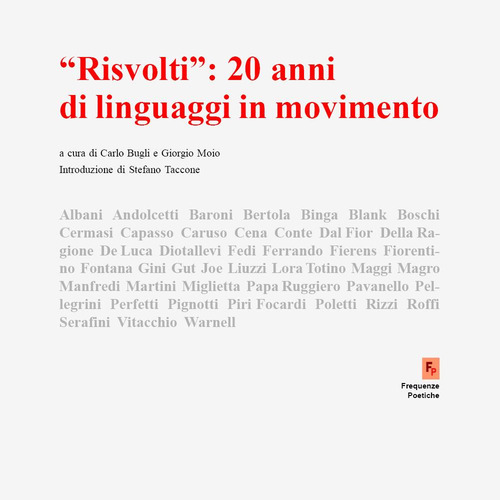 &laquo;Risvolti&raquo;: 20 anni li linguaggi in movimento. Catalogo della mostra (Napoli, 13-28 febbraio 2024)