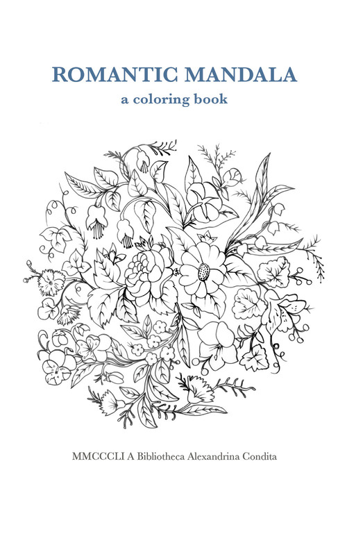 Romantic mandala. A coloring book