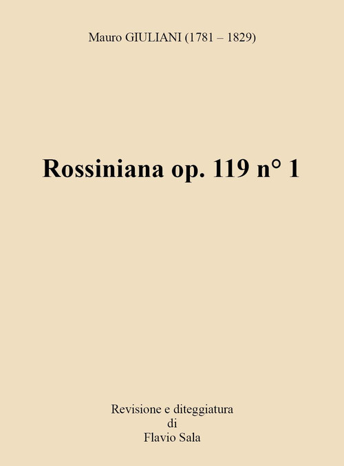 Rossiniana op. 119 n° 1