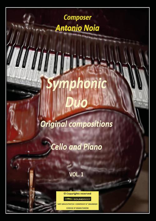 Symphonic duo. Original compositions. Cello and piano
