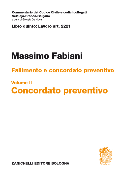Art. 2221. Fallimento e concordato preventivo