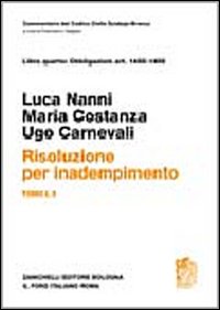 Risoluzione per inadempimento. Art. 1455-1459