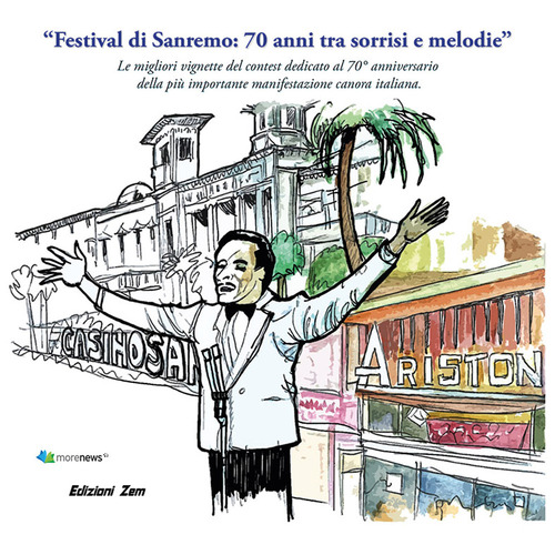 «Festival di Sanremo: 70 anni tra sorrisi e melodie». Le migliori vignette del contest dedicato al 70º anniversario della più importante manifestazione canora italiana