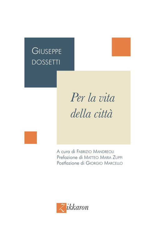 Per la vita della città